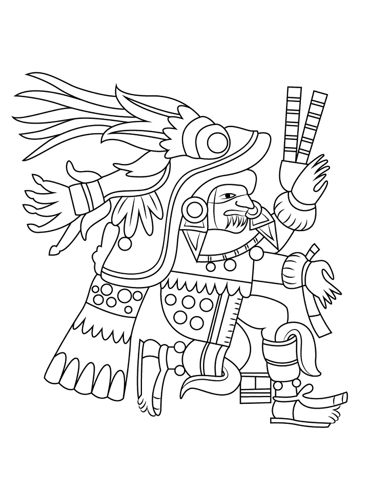 Раскраски Ацтеки
