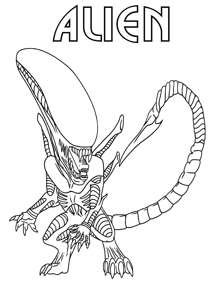 Раскраски Alien Vs Predator