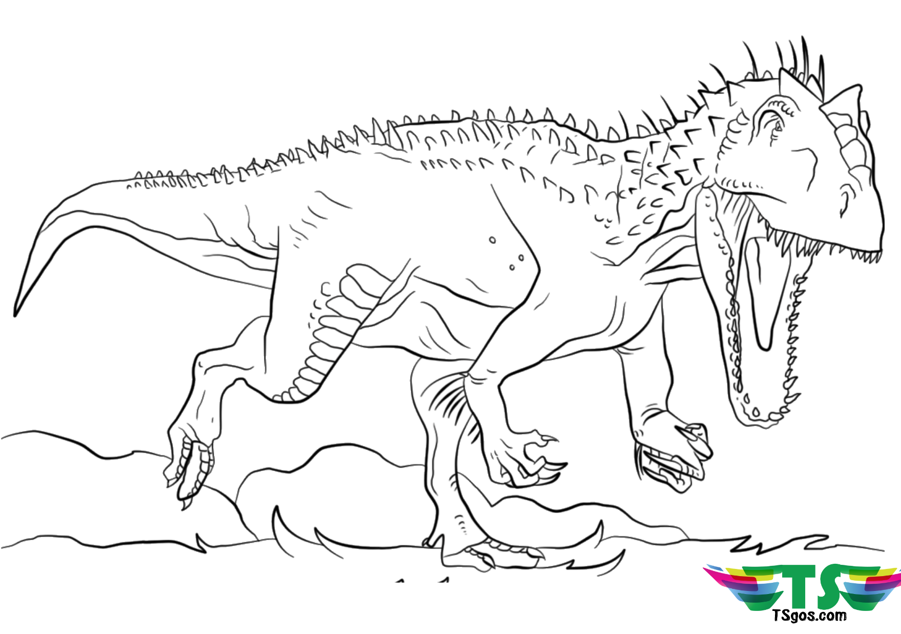 Раскраски Аллозавр