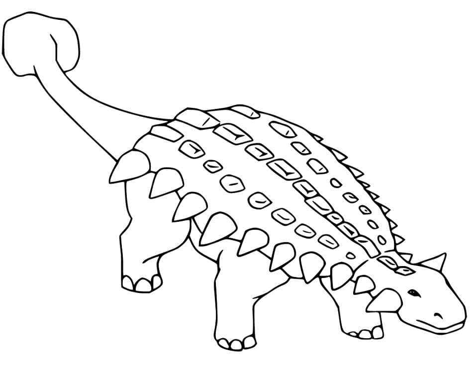 Раскраски Анкилозавр