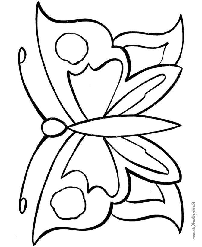 Раскраски Бабочка