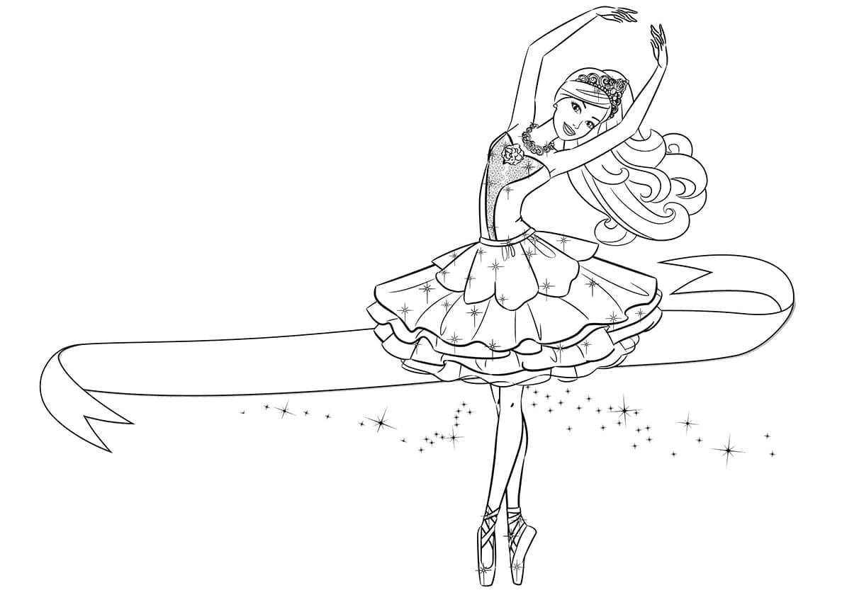Раскраски Балерина