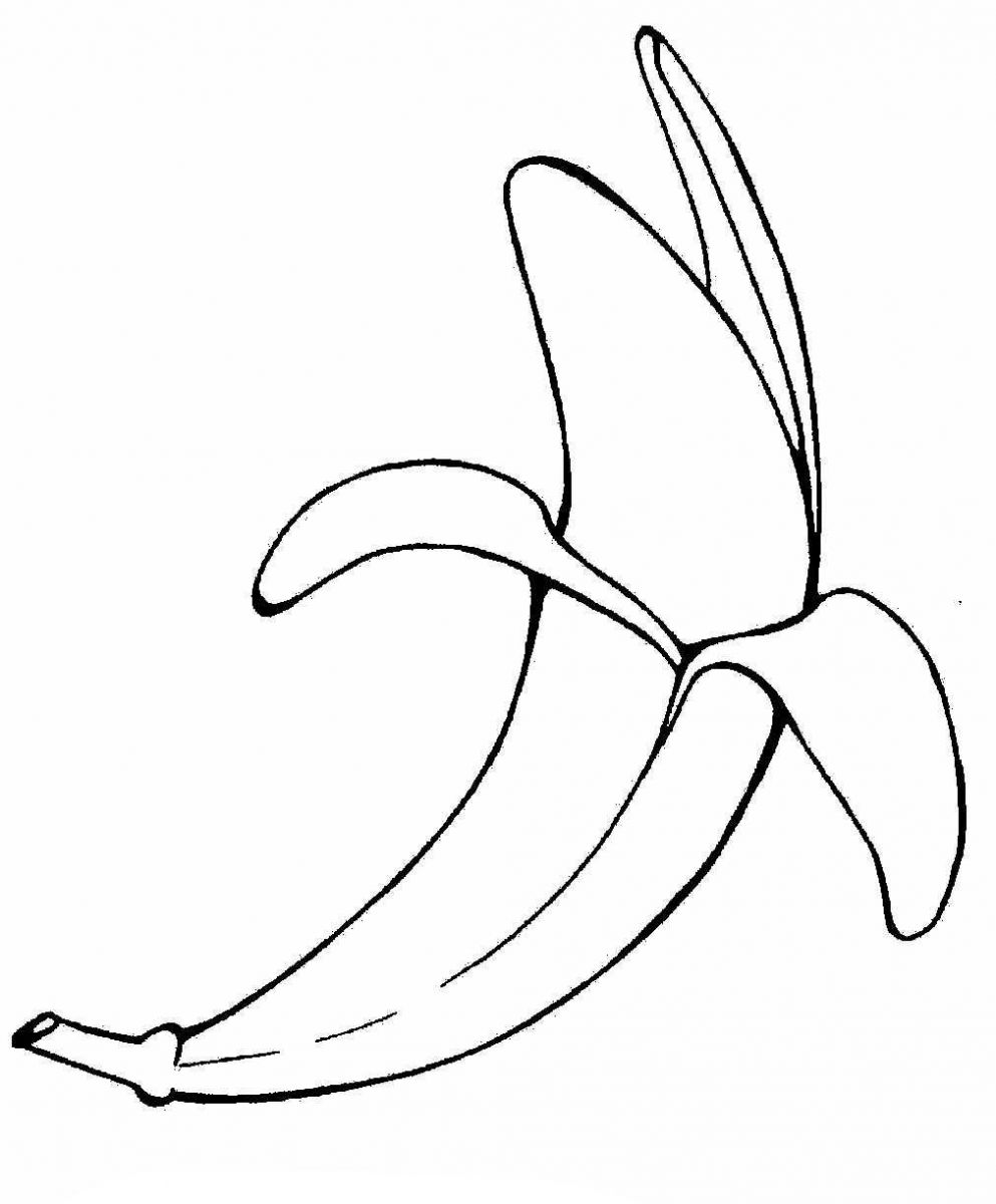 Раскраски Банан