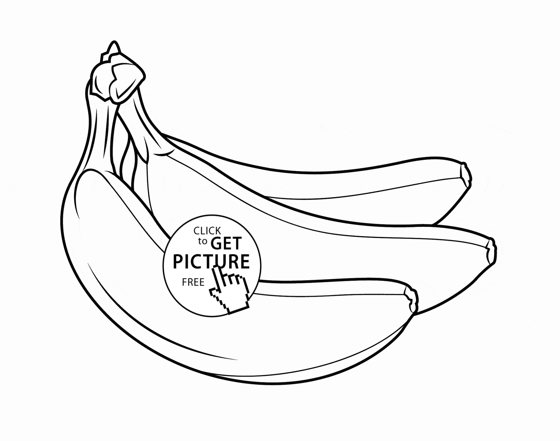Раскраски Банан