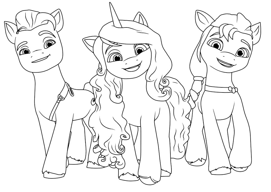 Раскраски My Little Pony: Новое Поколение