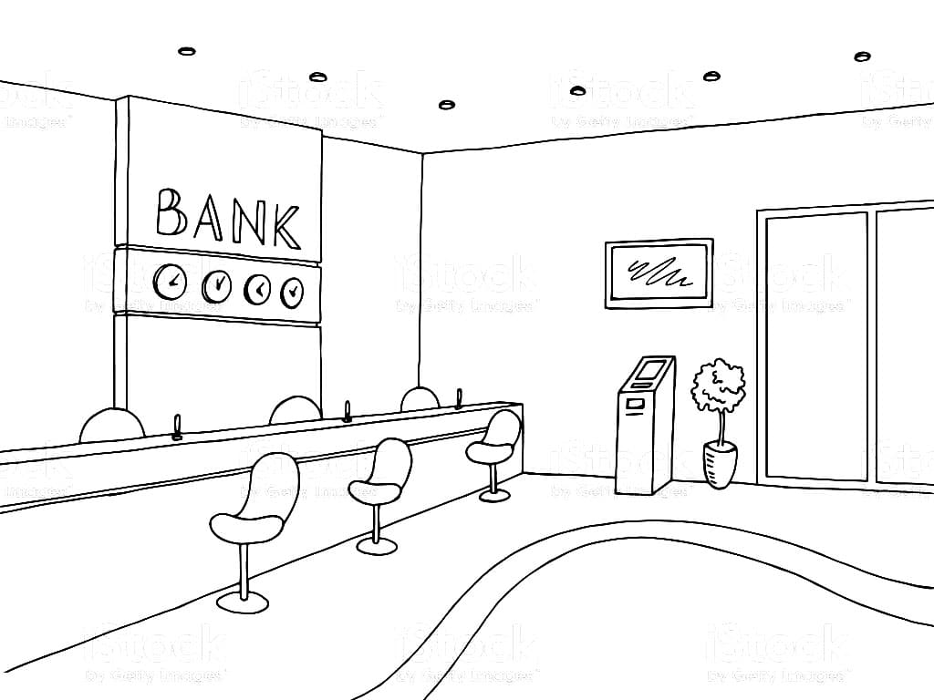 Раскраски Банк