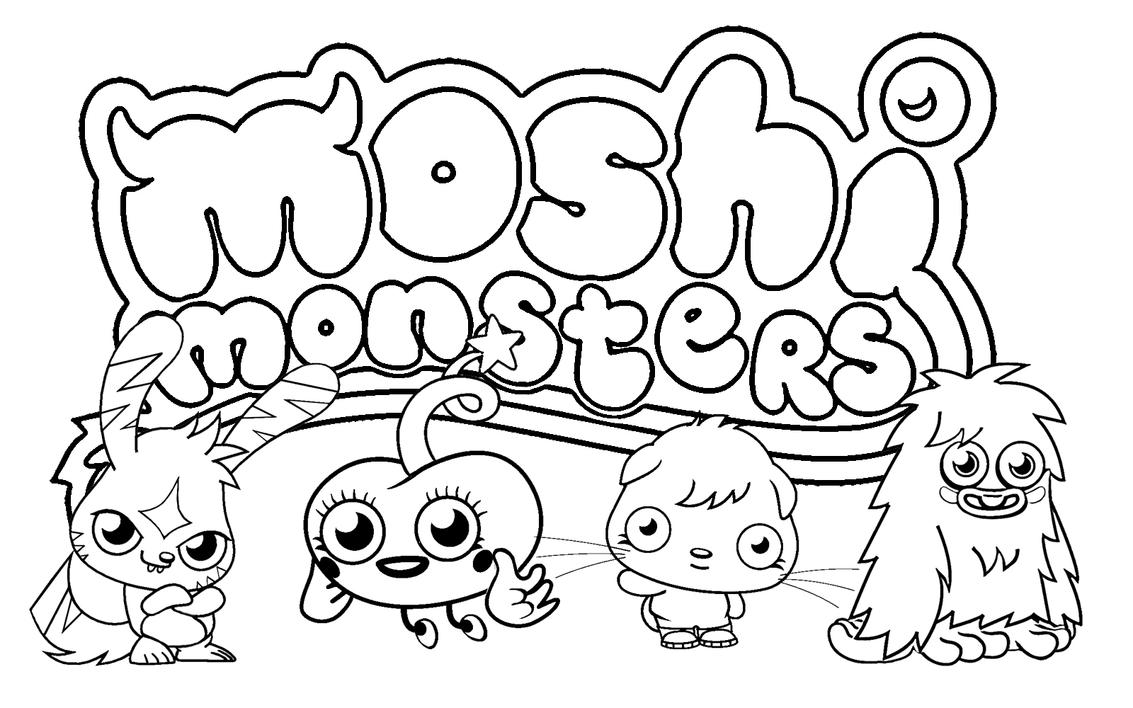 Раскраски Moshi Monster