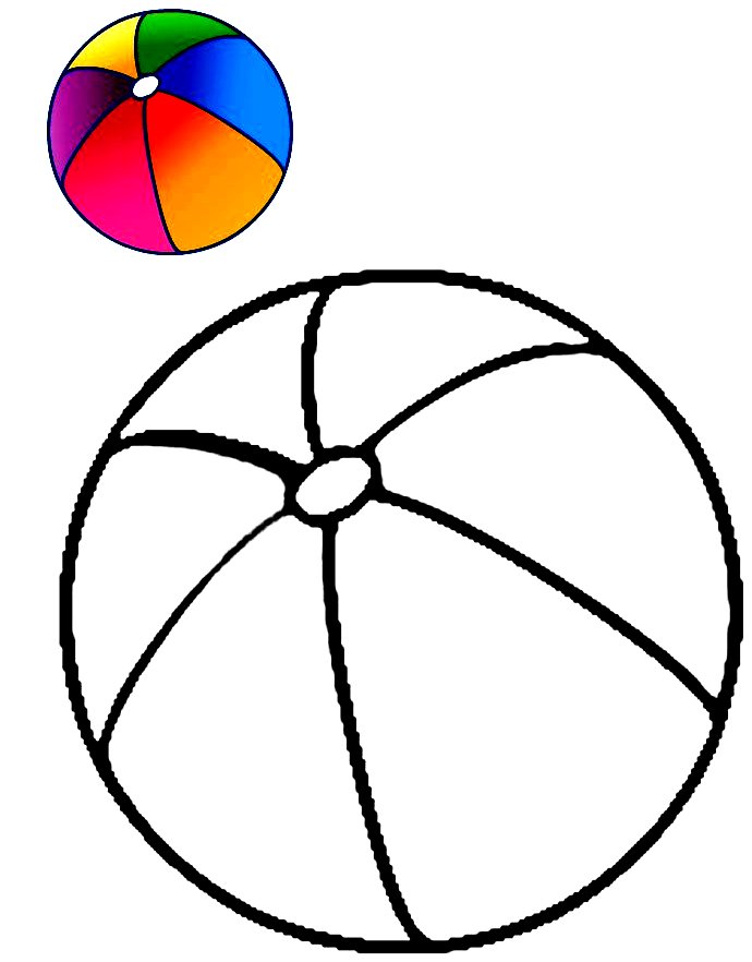 Раскраска мячи