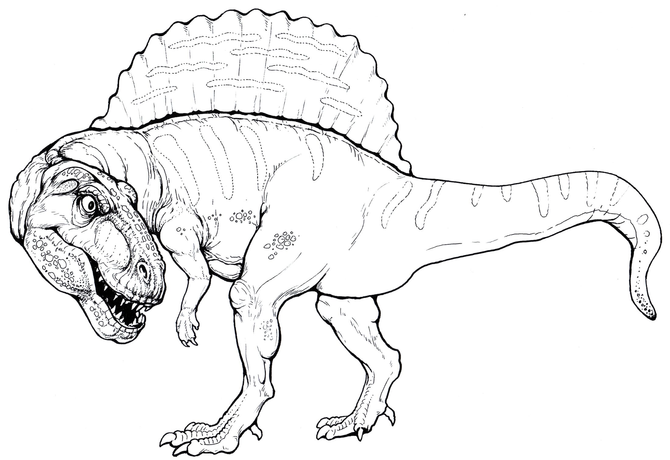 Раскраска Спинозавр