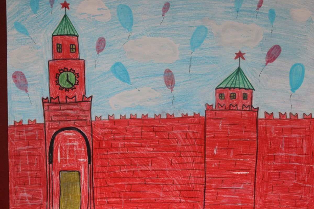 кремль рисунок для детей