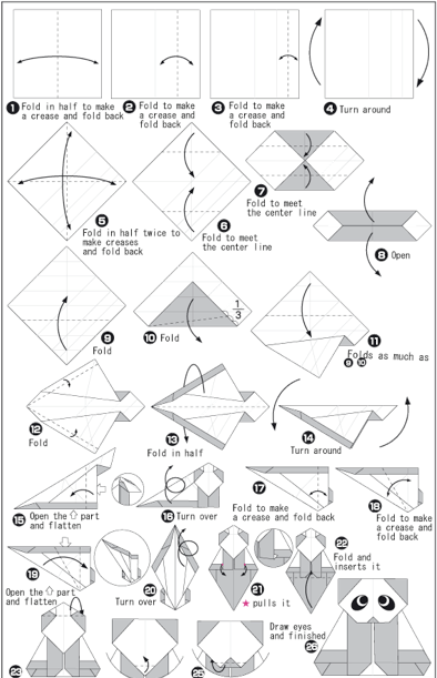 оригами схема - 1