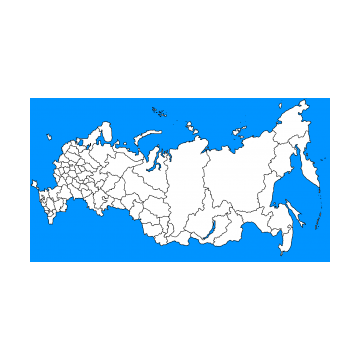 Контурная карта РФ - скачать и распечатать