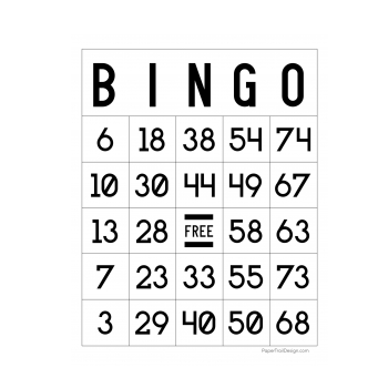 шаблоны для игры бинго - скачать и распечатать