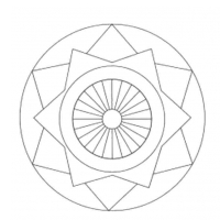 Геометрические узоры в круге