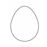 Белое яйцо - шаблон