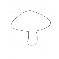 шаблон гриба боровика