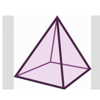 Пирамида - геометрическая фигура - развертка и шаблоны