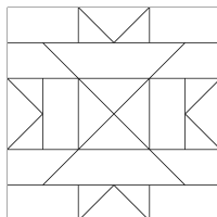 Геометрические узоры в квадрате
