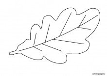 Трафареты и шаблоны дубовых листьев для вырезания из бумаги - распечатать