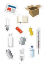 Шаблоны для игры сортировка мусора - распечатать и скачать